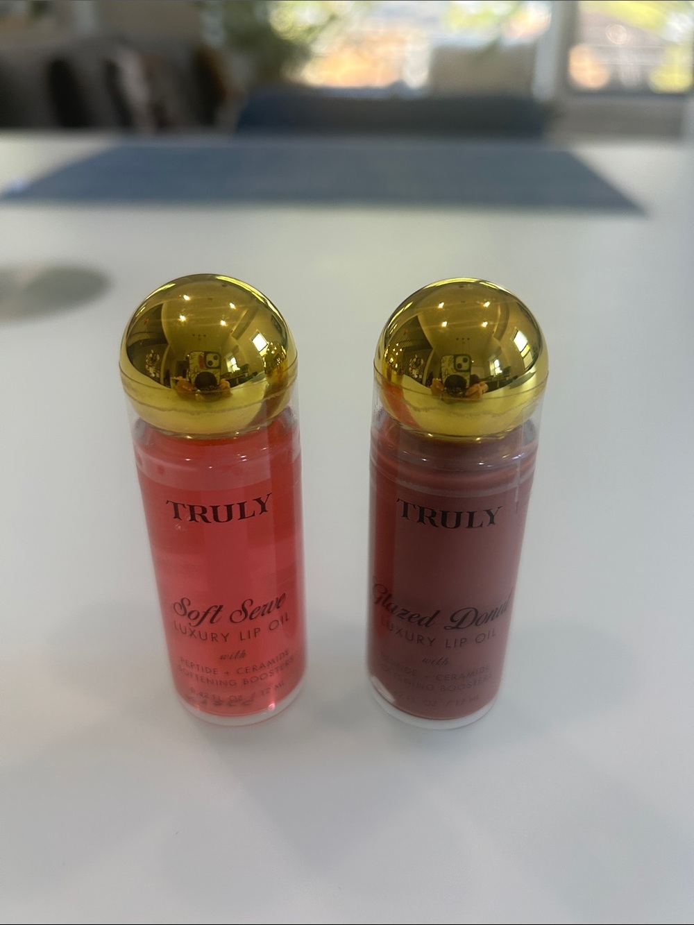 TRULY Luxury Lip Oil Duo - Soft Serve & Glazed Donut